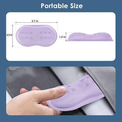 Mouse Wrist Rest, Desk Wrist Pad for Mouse, Comfortable Computer Mouse Wrist Support, Ergonomic Wrist Rest with Memory Foam Fillings, Non-Slip Base (Black)
