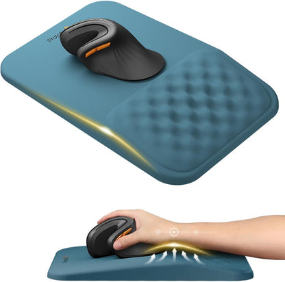 MP50 Ergonomic Mouse Pad with Wrist Support, Lycra Surface, Black