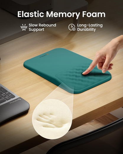 MP50 Ergonomic Mouse Pad with Wrist Support, Lycra Surface, Black