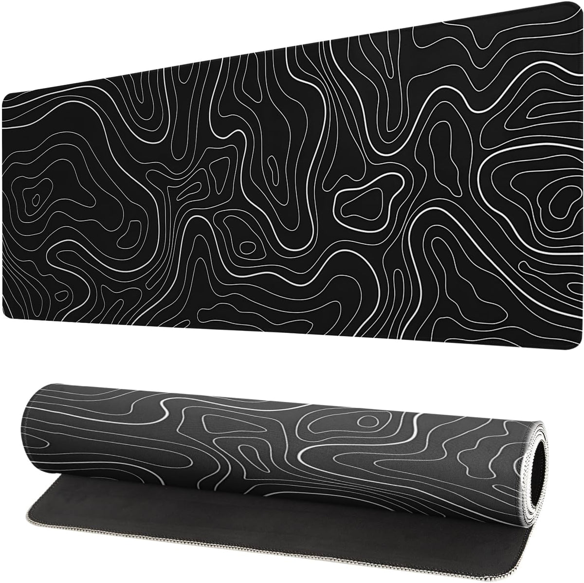 Japanese Mouse Pad, Large Japanese Desk Mat, XL Anime Gaming Keyboard Mat, Non-Slip Rubber Base, Big Extended Desk Protector for Home Office, 31.5”x11.8” - Colors B