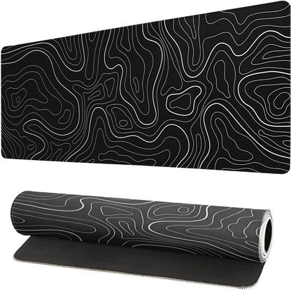 Japanese Mouse Pad, Large Japanese Desk Mat, XL Anime Gaming Keyboard Mat, Non-Slip Rubber Base, Big Extended Desk Protector for Home Office, 31.5”x11.8” - Colors B