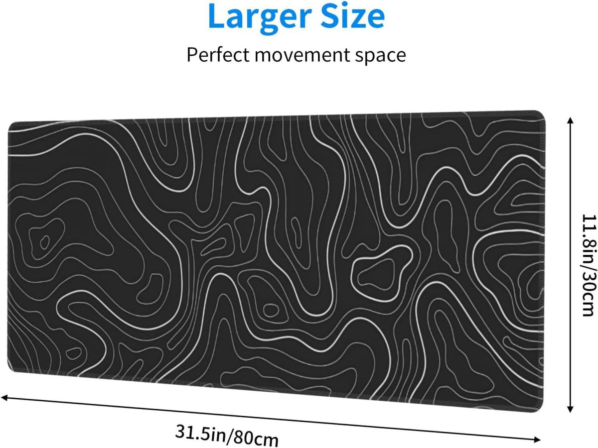 Japanese Mouse Pad, Large Japanese Desk Mat, XL Anime Gaming Keyboard Mat, Non-Slip Rubber Base, Big Extended Desk Protector for Home Office, 31.5”x11.8” - Colors B
