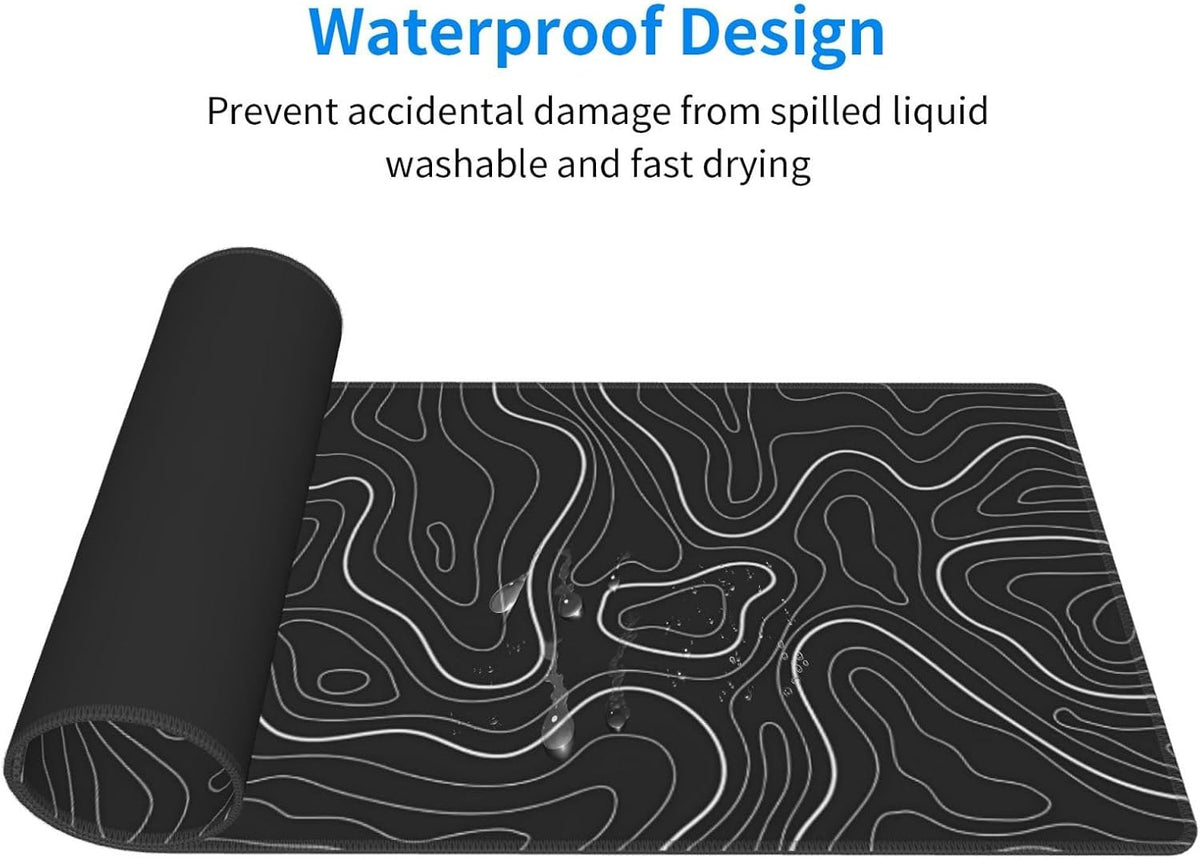 Japanese Mouse Pad, Large Japanese Desk Mat, XL Anime Gaming Keyboard Mat, Non-Slip Rubber Base, Big Extended Desk Protector for Home Office, 31.5”x11.8” - Colors B