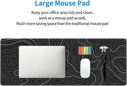 Japanese Mouse Pad, Large Japanese Desk Mat, XL Anime Gaming Keyboard Mat, Non-Slip Rubber Base, Big Extended Desk Protector for Home Office, 31.5”x11.8” - Colors B