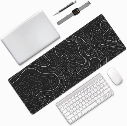 Japanese Mouse Pad, Large Japanese Desk Mat, XL Anime Gaming Keyboard Mat, Non-Slip Rubber Base, Big Extended Desk Protector for Home Office, 31.5”x11.8” - Colors B