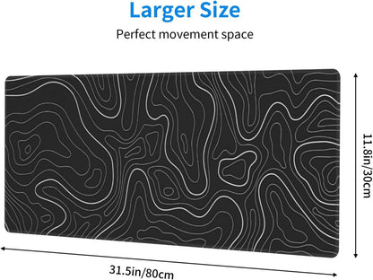 Japanese Mouse Pad, Large Japanese Desk Mat, XL Anime Gaming Keyboard Mat, Non-Slip Rubber Base, Big Extended Desk Protector for Home Office, 31.5”x11.8” - Colors B