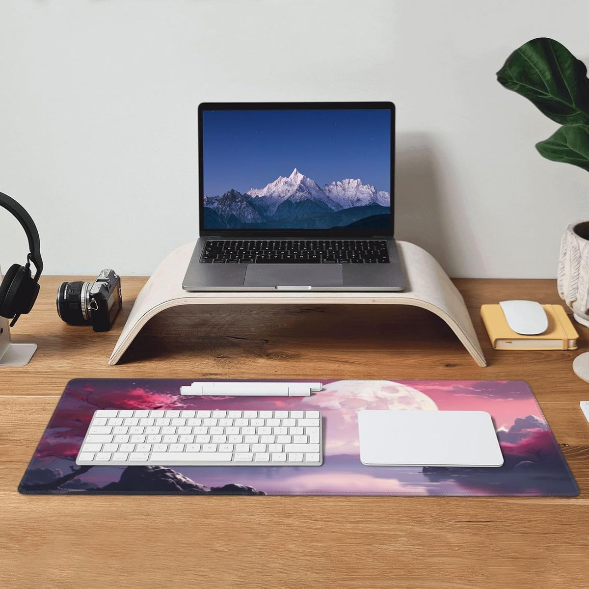 Japanese Mouse Pad, Large Japanese Desk Mat, XL Anime Gaming Keyboard Mat, Non-Slip Rubber Base, Big Extended Desk Protector for Home Office, 31.5”x11.8” - Colors B