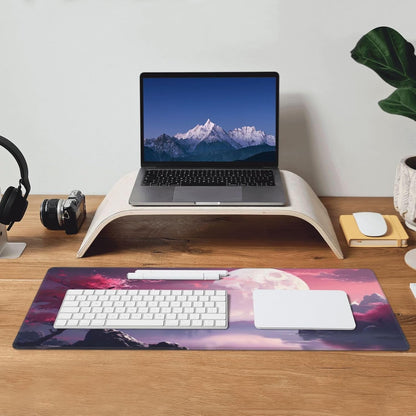 Japanese Mouse Pad, Large Japanese Desk Mat, XL Anime Gaming Keyboard Mat, Non-Slip Rubber Base, Big Extended Desk Protector for Home Office, 31.5”x11.8” - Colors B