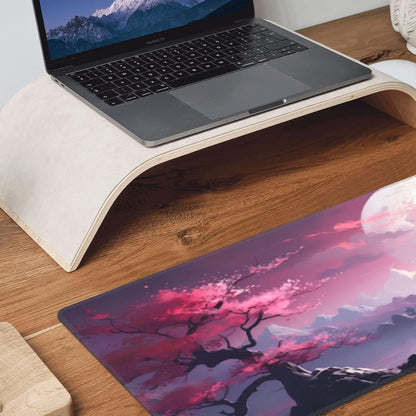 Japanese Mouse Pad, Large Japanese Desk Mat, XL Anime Gaming Keyboard Mat, Non-Slip Rubber Base, Big Extended Desk Protector for Home Office, 31.5”x11.8” - Colors B