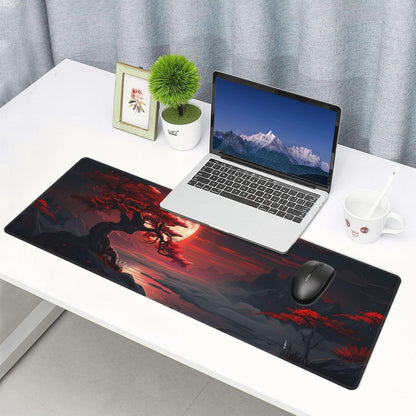 Japanese Mouse Pad, Large Japanese Desk Mat, XL Anime Gaming Keyboard Mat, Non-Slip Rubber Base, Big Extended Desk Protector for Home Office, 31.5”x11.8” - Colors B