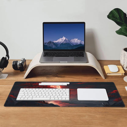Japanese Mouse Pad, Large Japanese Desk Mat, XL Anime Gaming Keyboard Mat, Non-Slip Rubber Base, Big Extended Desk Protector for Home Office, 31.5”x11.8” - Colors B