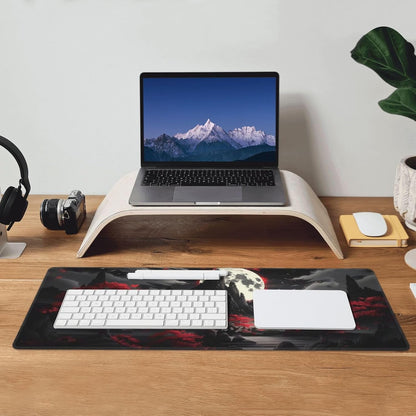 Japanese Mouse Pad, Large Japanese Desk Mat, XL Anime Gaming Keyboard Mat, Non-Slip Rubber Base, Big Extended Desk Protector for Home Office, 31.5”x11.8” - Colors B