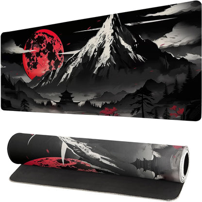 Japanese Mouse Pad, Large Japanese Desk Mat, XL Anime Gaming Keyboard Mat, Non-Slip Rubber Base, Big Extended Desk Protector for Home Office, 31.5”x11.8” - Colors B