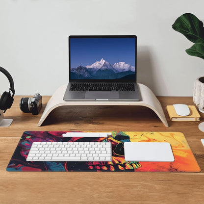 Japanese Mouse Pad, Large Japanese Desk Mat, XL Anime Gaming Keyboard Mat, Non-Slip Rubber Base, Big Extended Desk Protector for Home Office, 31.5”x11.8” - Colors B