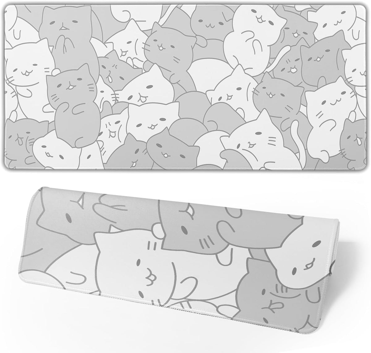 Japanese Mouse Pad, Large Japanese Desk Mat, XL Anime Gaming Keyboard Mat, Non-Slip Rubber Base, Big Extended Desk Protector for Home Office, 31.5”x11.8” - Colors B