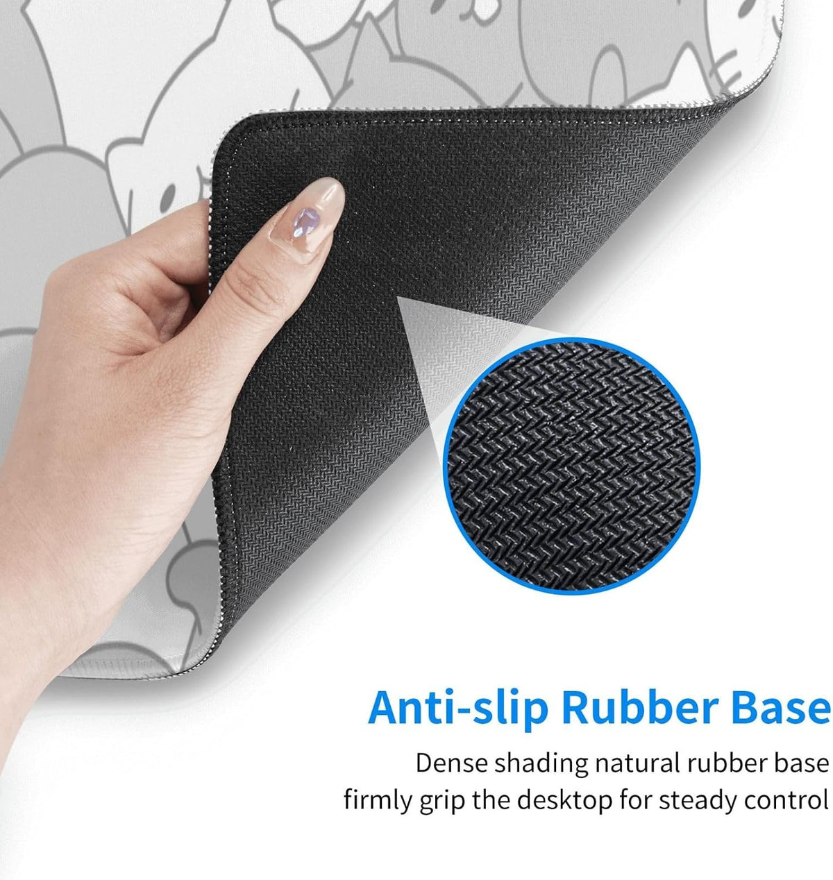 Japanese Mouse Pad, Large Japanese Desk Mat, XL Anime Gaming Keyboard Mat, Non-Slip Rubber Base, Big Extended Desk Protector for Home Office, 31.5”x11.8” - Colors B