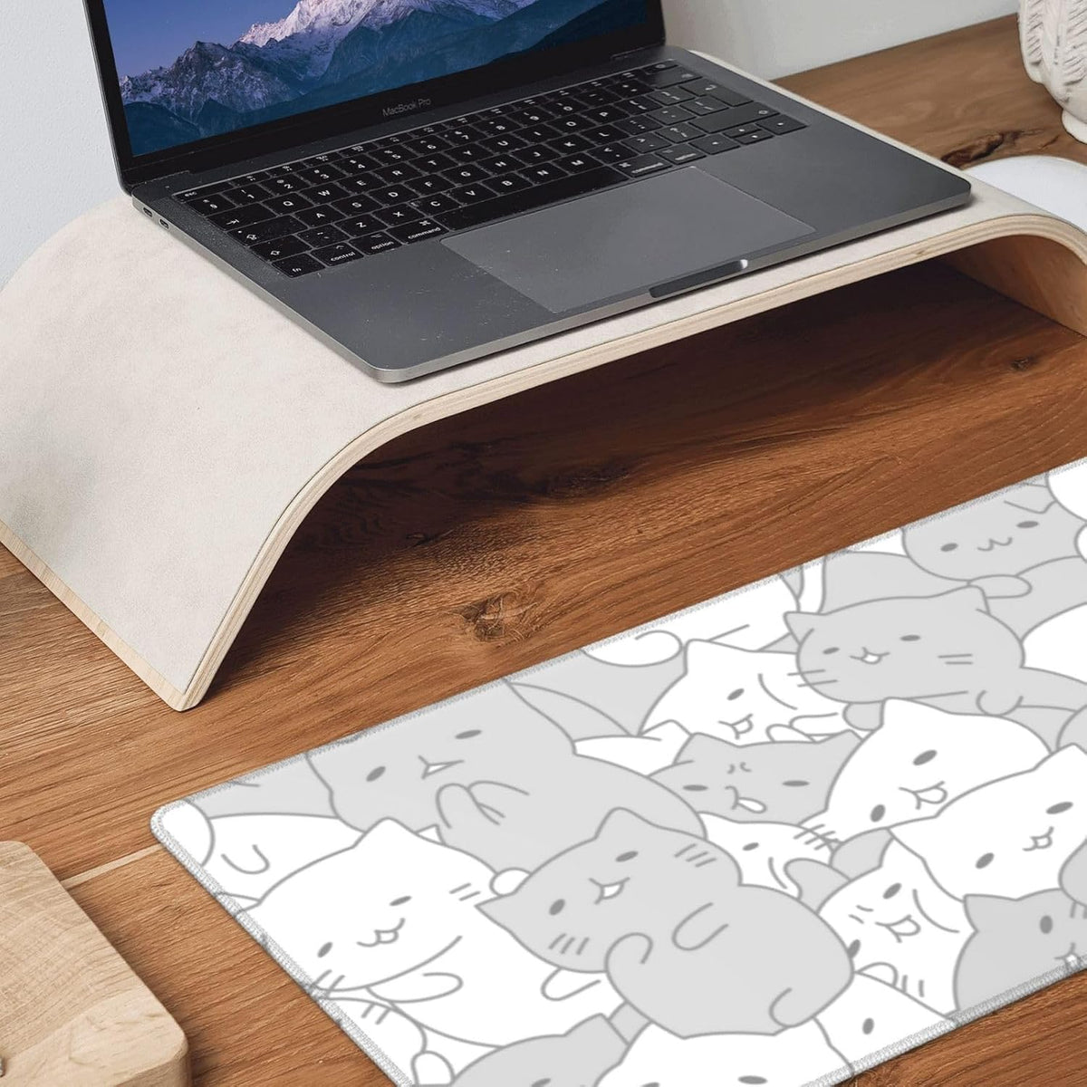 Japanese Mouse Pad, Large Japanese Desk Mat, XL Anime Gaming Keyboard Mat, Non-Slip Rubber Base, Big Extended Desk Protector for Home Office, 31.5”x11.8” - Colors B