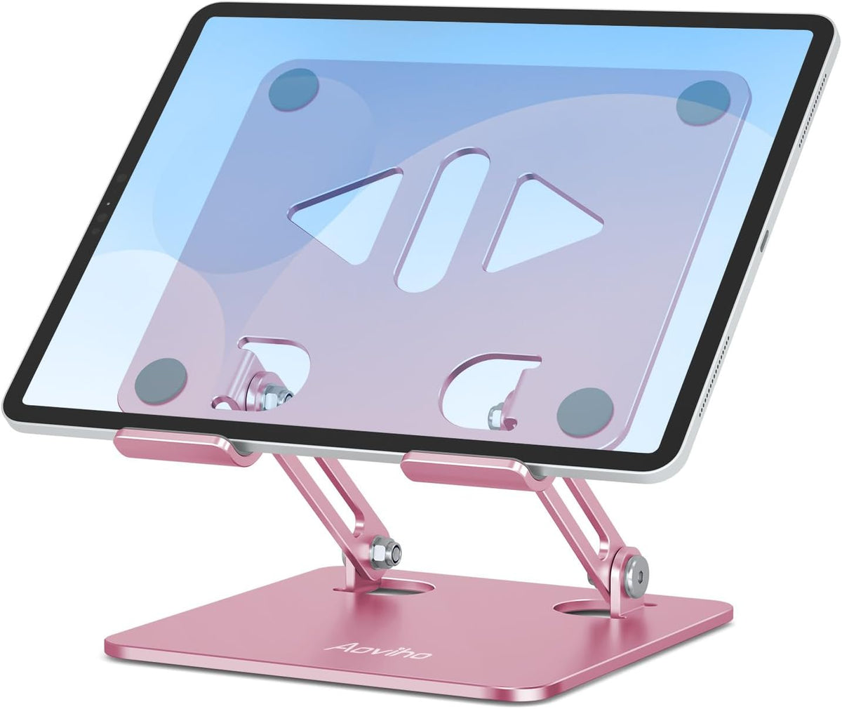 Tablet Stand for Desk,Adjustable Tablet Holder,Rose Gold