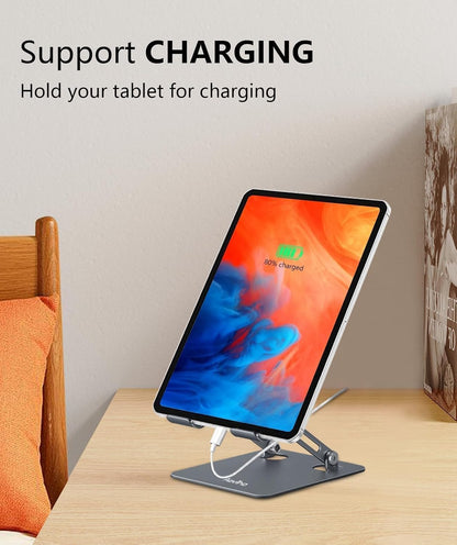 Tablet Stand for Desk,Adjustable Tablet Holder,Rose Gold