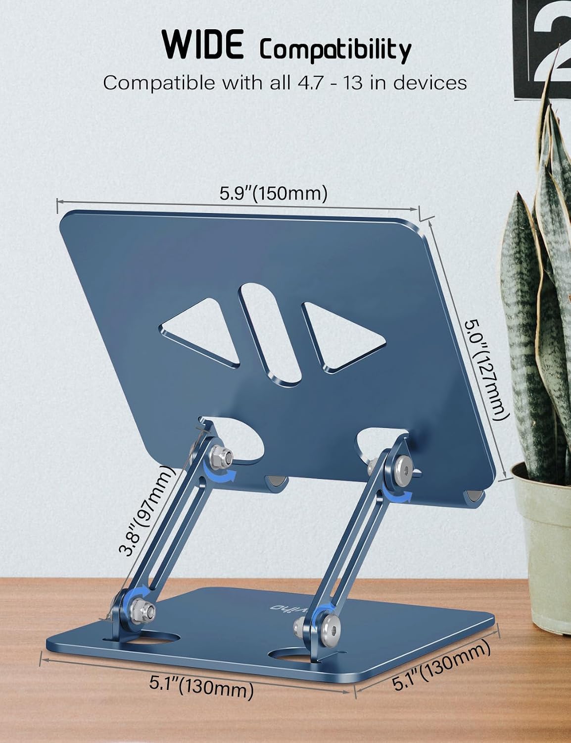 Tablet Stand for Desk,Adjustable Tablet Holder,Rose Gold