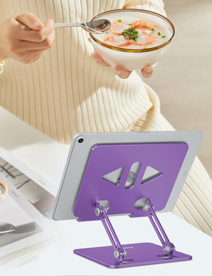 Tablet Stand for Desk,Adjustable Tablet Holder,Rose Gold