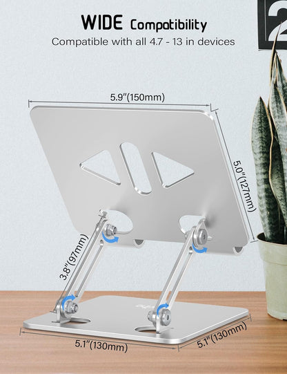 Tablet Stand for Desk,Adjustable Tablet Holder,Rose Gold