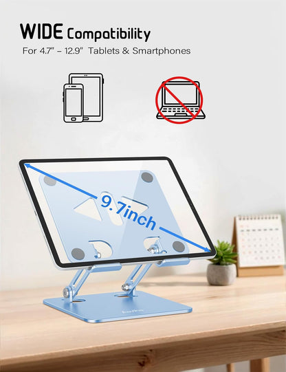 Tablet Stand for Desk,Adjustable Tablet Holder,Rose Gold