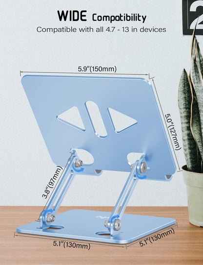 Tablet Stand for Desk,Adjustable Tablet Holder,Rose Gold