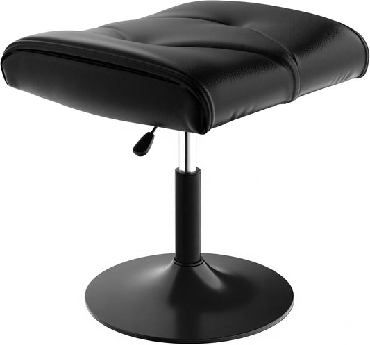 Office Foot Rest Under Desk Ottoman, Height Adjustable, Black