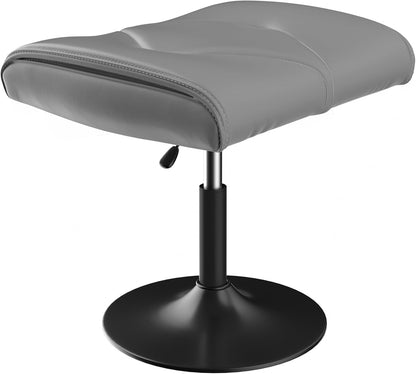 Office Foot Rest Under Desk Ottoman, Height Adjustable, Black