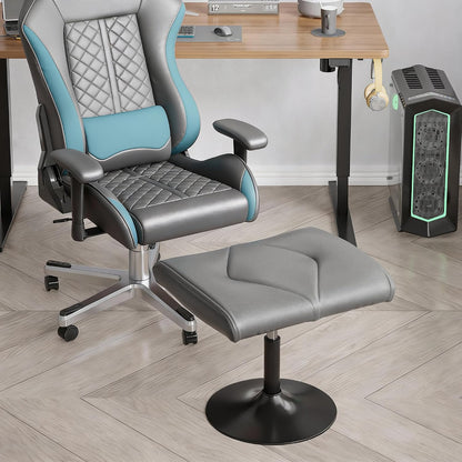 Office Foot Rest Under Desk Ottoman, Height Adjustable, Black