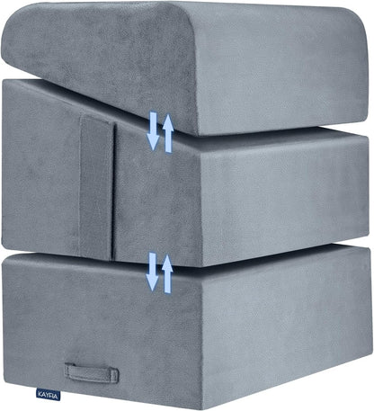 Adjustable Heights Foot Rest for Under Desk at Work, Grey