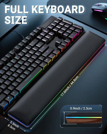 Keyboard Wrist Rest, Wooden Wrist Rest for Computer Keyboards