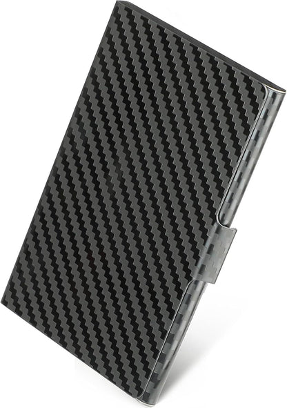 Stainless Steel Business Card Holder, Slim Card Case, Black