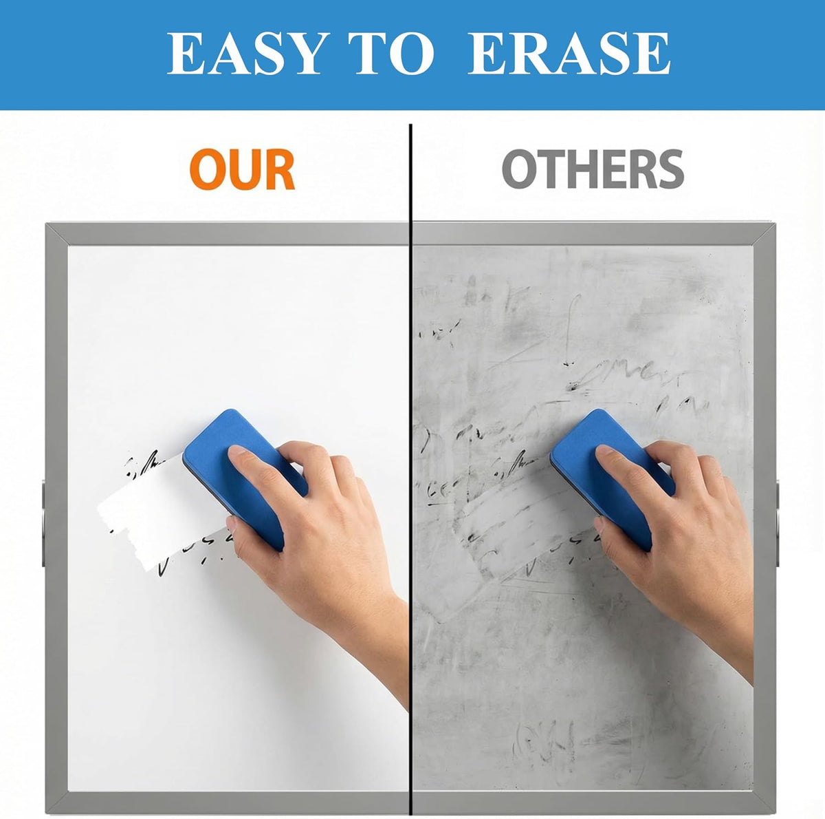 Small Desk Dry Erase Board with Stand 10" x 10"