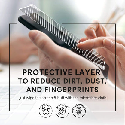 Electronic Wipes Screen Cleaner Streak-Free [ x40] Computer Screen Wipes, TV Screen Cleaner Wipes, Monitor Wipes for Smart TV, Laptop, iPhone, ipad and more - [Microfiber Cloth + 80 Wipes]