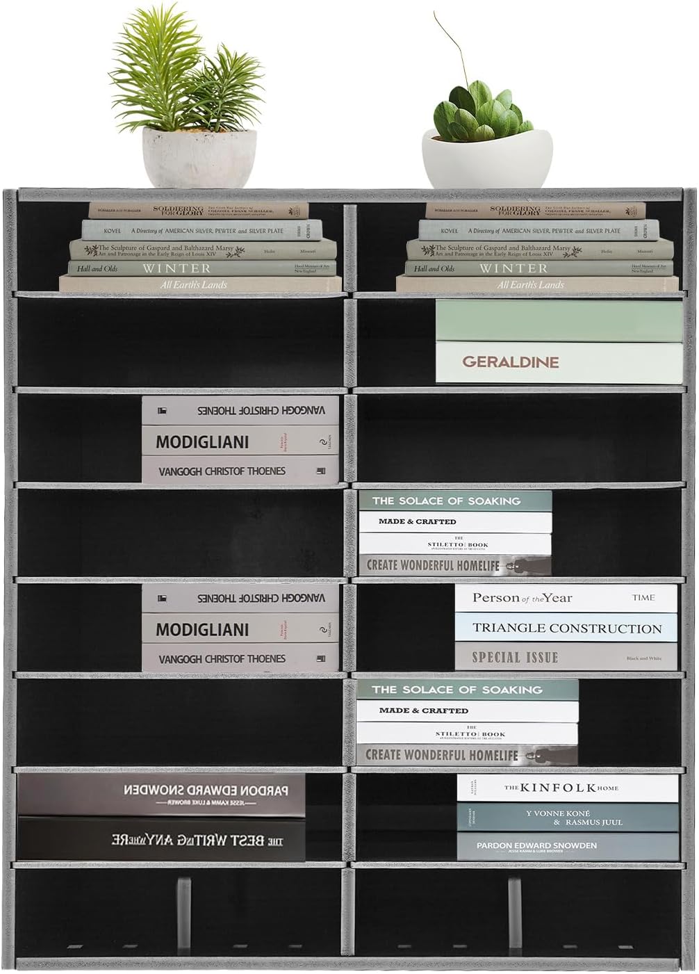 16-Slot File Organizer, Countertop Mail Sorter for Office Home Classroom