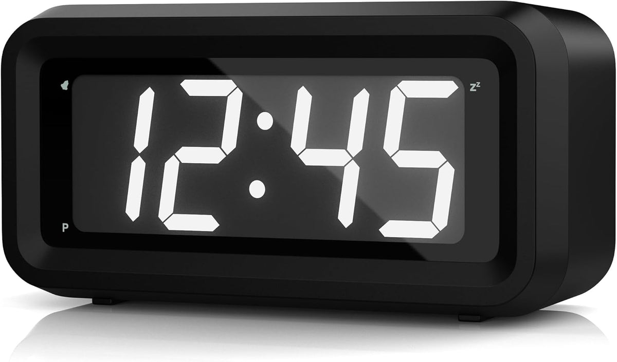1.2 Inch Small Digital Alarm Clock, Green LED Display with Adjustable Brightness & Night Mode, Battery Operated Portable Desk Clock, for Bedroom, Travel, Kids, Wall Mount (Snooze, 12/24H)