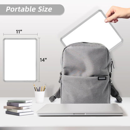 Magnetic Dry Erase Board, 14 x 11 Inches White Board, Gray