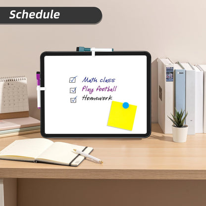 Magnetic Dry Erase Board, 14 x 11 Inches White Board, Gray