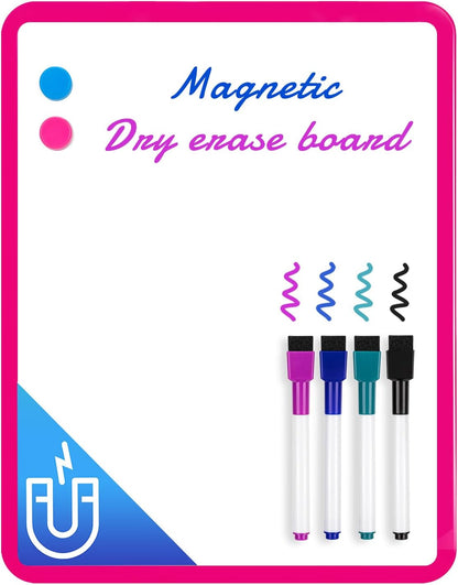 Magnetic Dry Erase Board, 14 x 11 Inches White Board, Gray