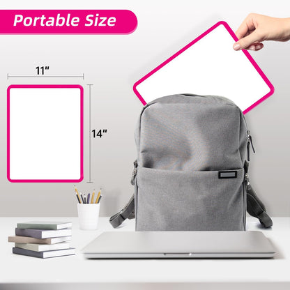 Magnetic Dry Erase Board, 14 x 11 Inches White Board, Gray