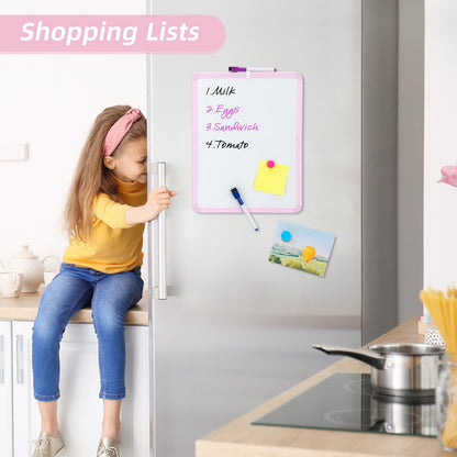 Magnetic Dry Erase Board, 14 x 11 Inches White Board, Gray