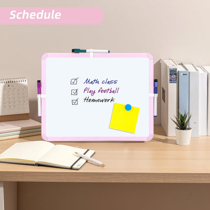 Magnetic Dry Erase Board, 14 x 11 Inches White Board, Gray