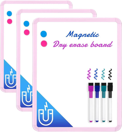 Magnetic Dry Erase Board, 14 x 11 Inches White Board, Gray
