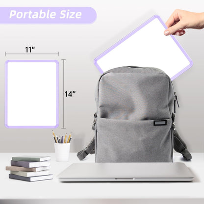 Magnetic Dry Erase Board, 14 x 11 Inches White Board, Gray