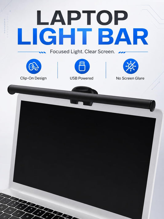 Laptop Monitor Light Bar with Clip USB LED Task Lamp No Screen Glare