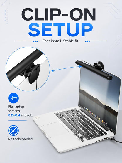 Laptop Monitor Light Bar with Clip USB LED Task Lamp No Screen Glare