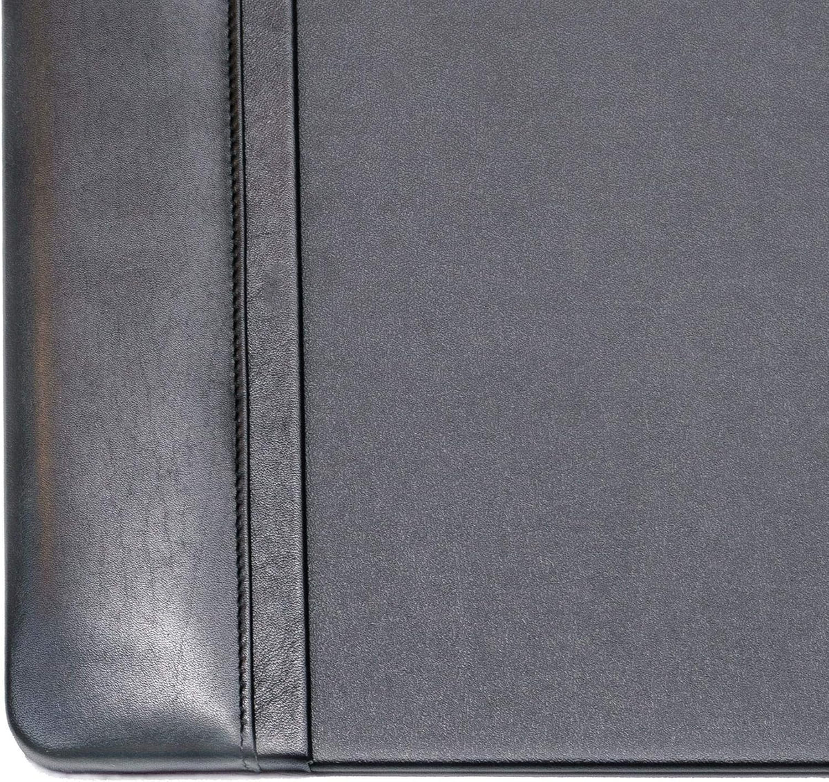 Leather Desk Pad with Side Rails - Luxury Leather Desk Blotter for Writing - Executive Desk Surface Protector - (Chocolate Brown, 25.5 x 17.25”)
