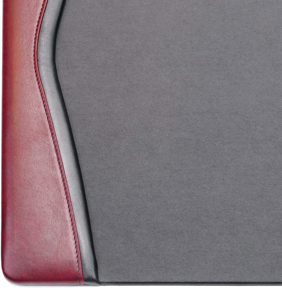 Leather Desk Pad with Side Rails - Luxury Leather Desk Blotter for Writing - Executive Desk Surface Protector - (Chocolate Brown, 25.5 x 17.25”)